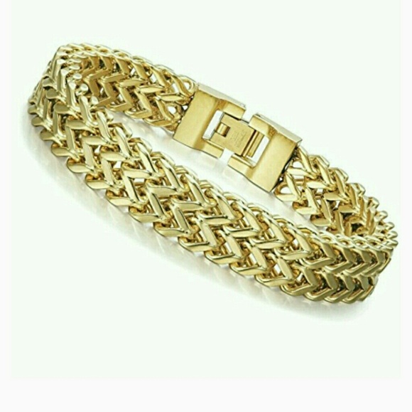 A5 NEW  Gold Stainless Steel Bracelets.  - Picture 4 of 8